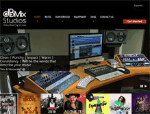 Tablet Screenshot of dbmixstudios.com